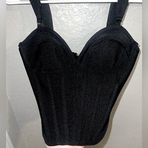 BLACK SHIMMER CORSET